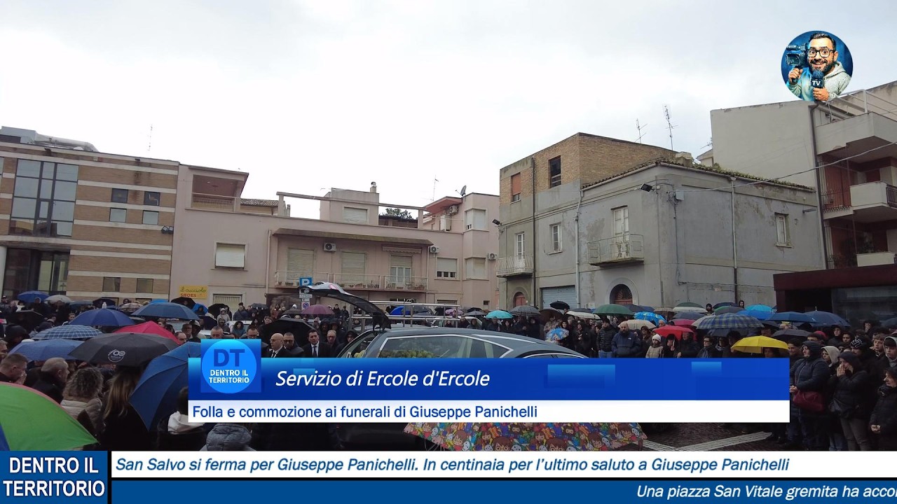 San Salvo si ferma per Giuseppe Panichelli: in centinaia ai funerali