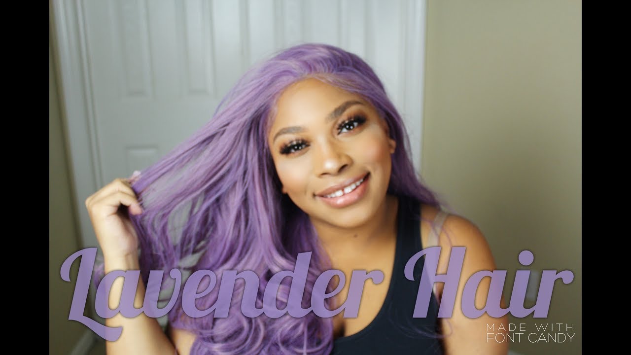 OMG!!Best Lace Front on a Synthetic Wig| Lavender Hair