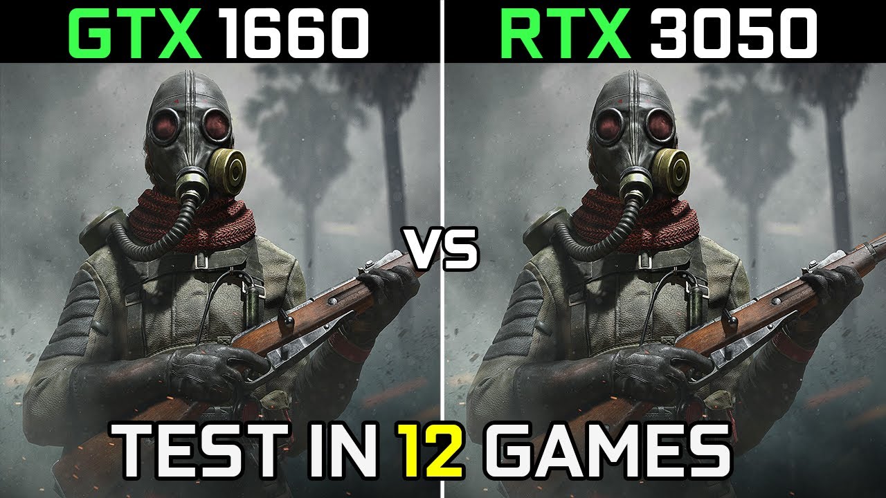 GTX 1660 vs RTX 3050 | Test in 12 New Games | in 2022