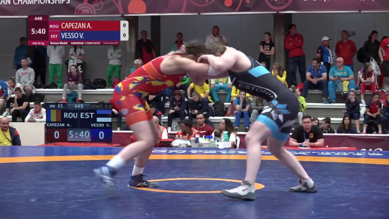 BRONZE WW - 65 kg: A. CAPEZAN (ROU) v. V. VESSO (EST)