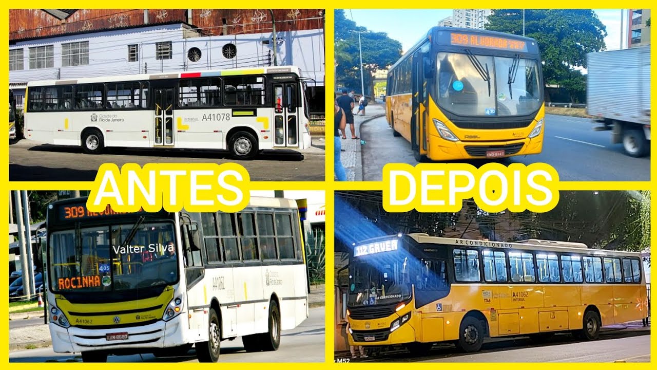 Antes e Depois Com a Real Auto Ônibus 