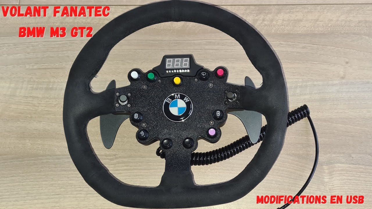 modification volant fanatec bmw m3 gt2 en usb kit SRM