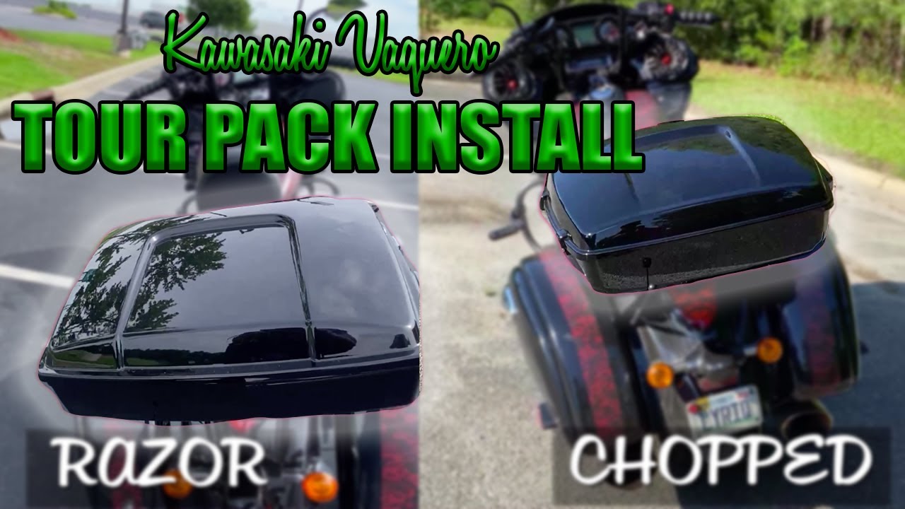TOUR PACK REPLACEMENT/INSTALL | Razor vs. Chopped Tour Pack | Kawasaki Vaquero | Vaquero Mods