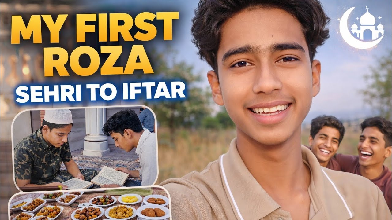 FIRST ROZA VLOG 🌙 | Sehri Se Iftar Tak Full Day Routine 😍 | Namaz, Quran & Masti 🤲✨
