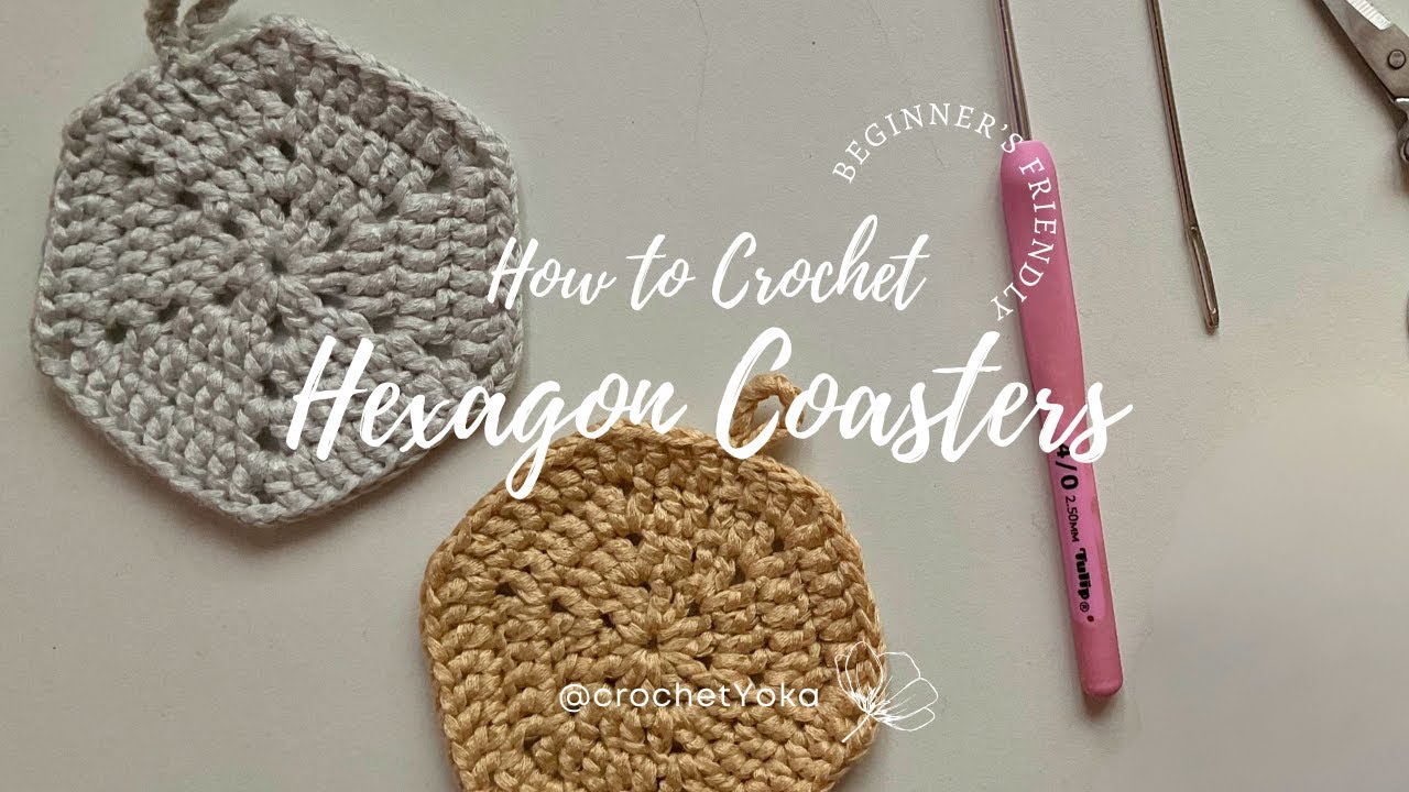 ✨Cozy Up Your Table with This Easy Crochet Hexagon Coaster✨