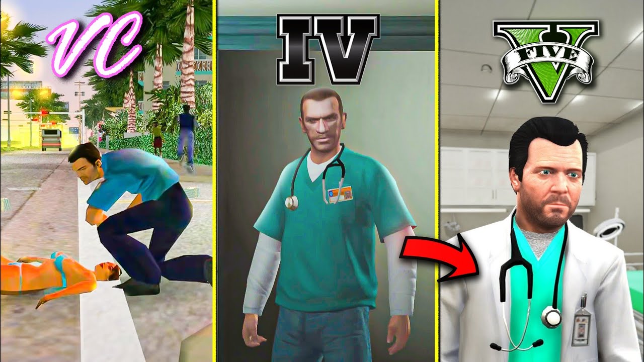 Becoming a Doctor🩺in GTA Games | PARAMEDIC