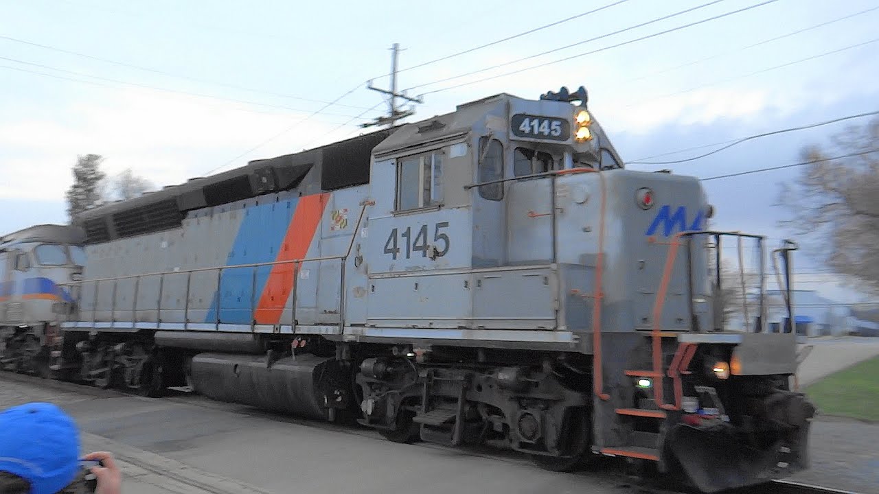 A Couple Shots of MARC Passenger Train With Ex- NJT EMD GP40 Leading