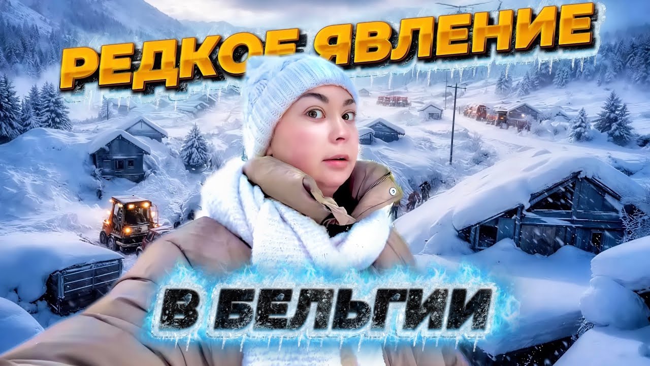 ШОК: НАШ ГОРОД В БЕЛЬГИИ ЗАСЫПАЛО СНЕГОМ — ТАКОГО МЫ НЕ ВИДЕЛИ #жизньвбельгии #vlog