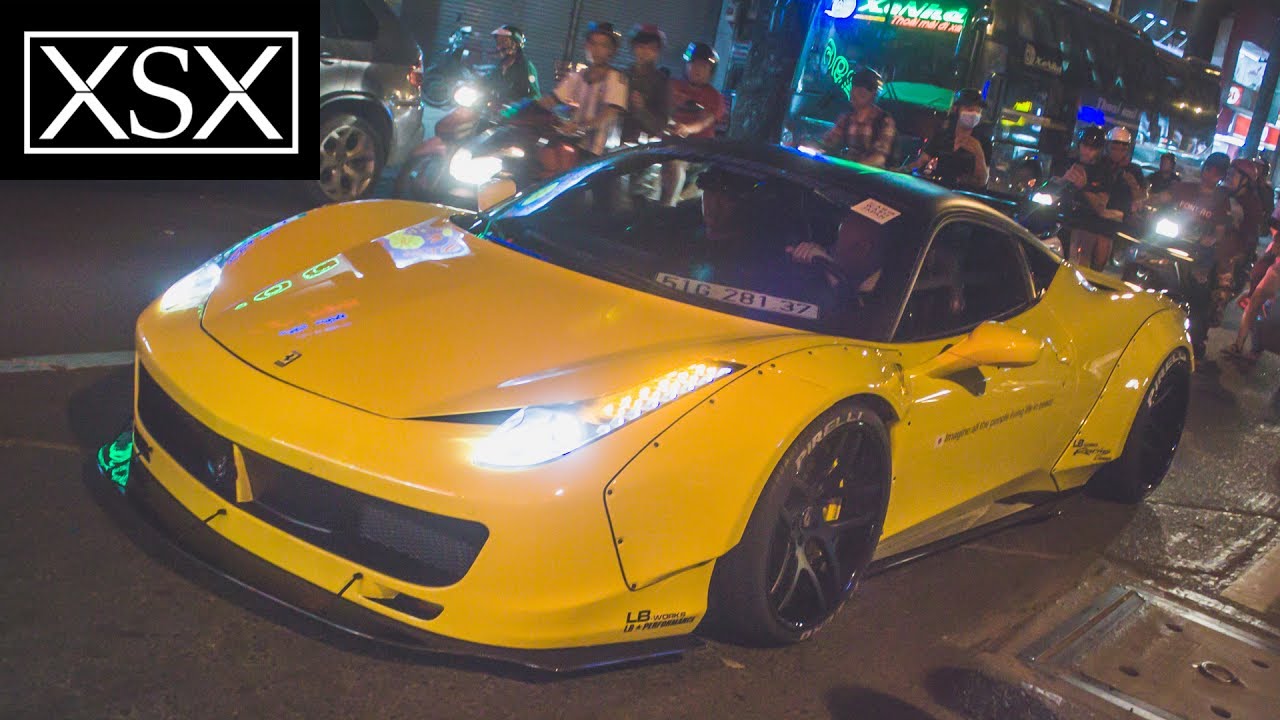 People React To Ferrari 458 Italia Liberty Walk With SUPER LOUD Sound | XSX