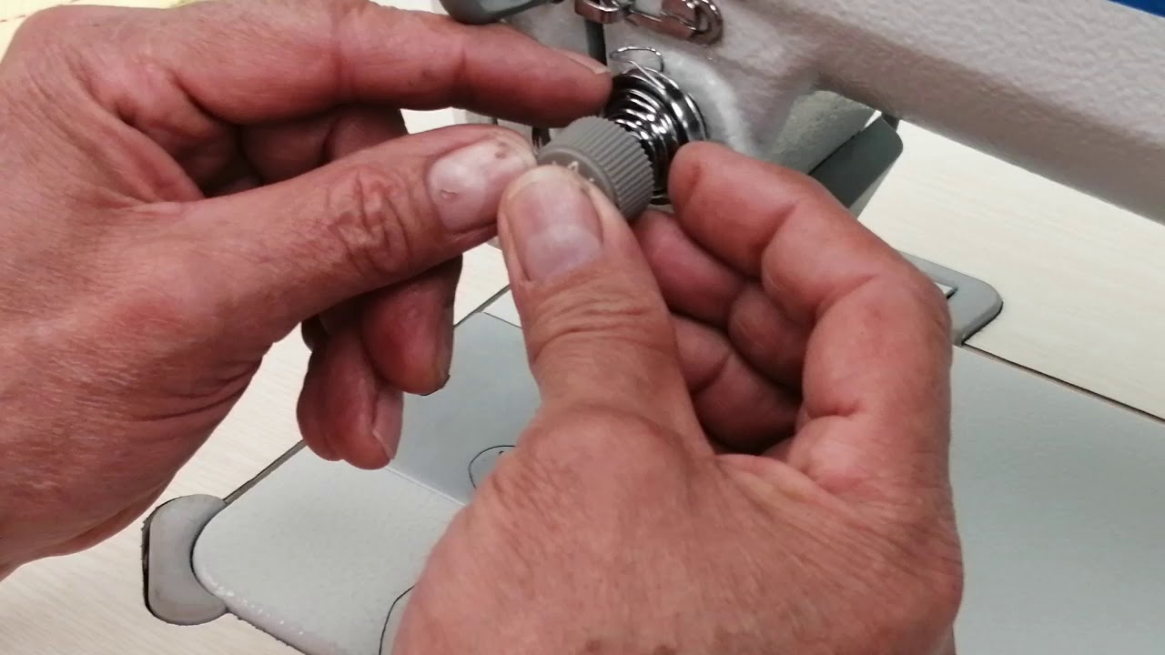 Como ajustar tensión para trabajar con hilo grueso.
