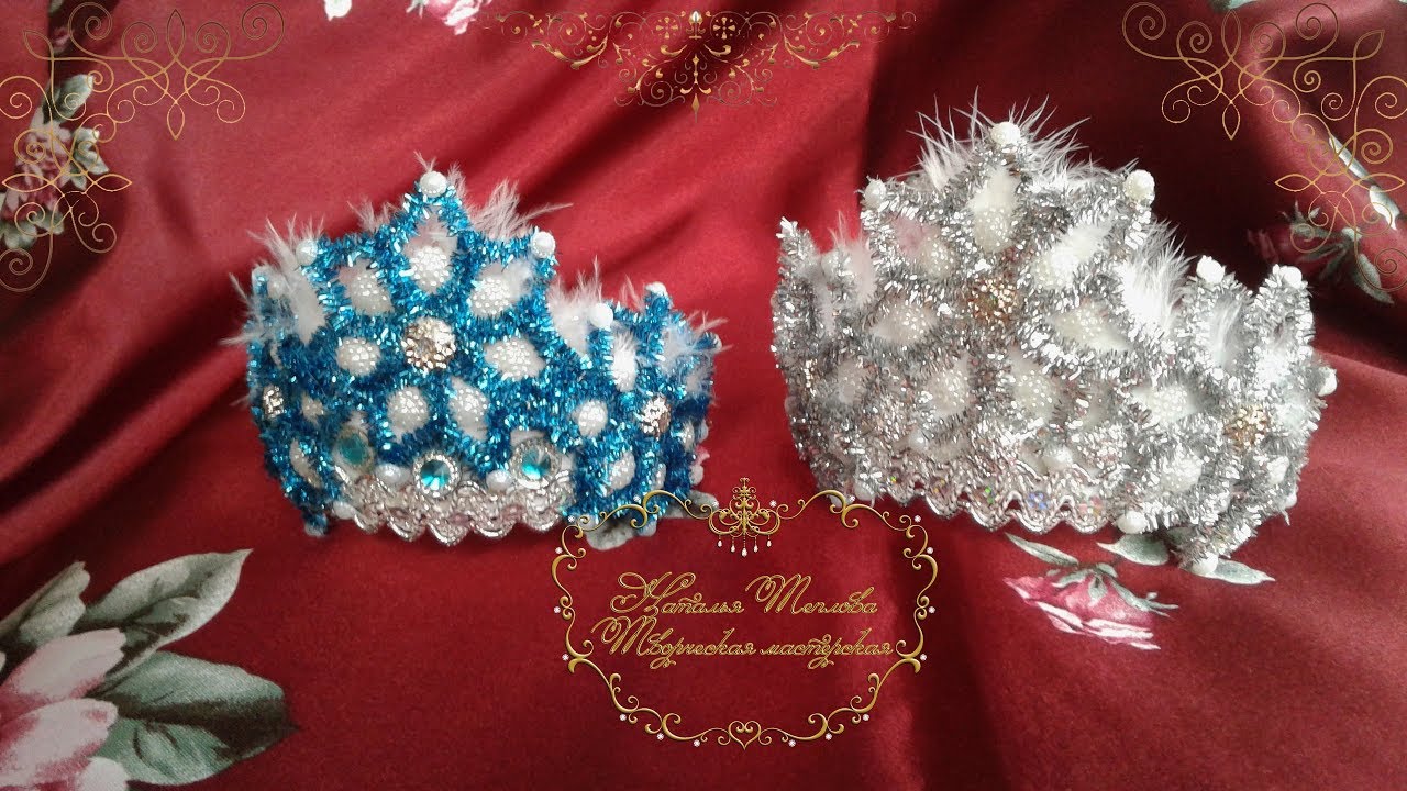 Новогодний Ободок Снежинка  МК   Christmas Bezel Snowflake  MK