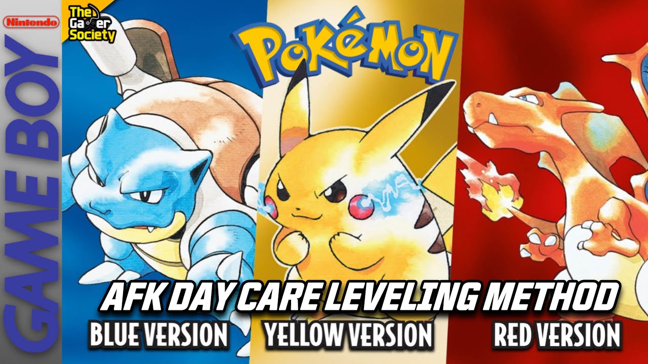 POKÉMON BLUE/YELLOW/RED | МЕТОД ПОВЫШЕНИЯ УРОВНЯ AFK DAY CARE