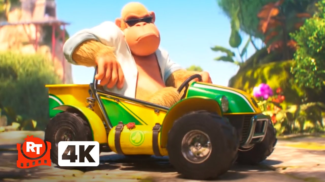 The Super Mario Bros. Movie (2023) 4K - Crazy Donkey Kong Kart Ride | Movieclips