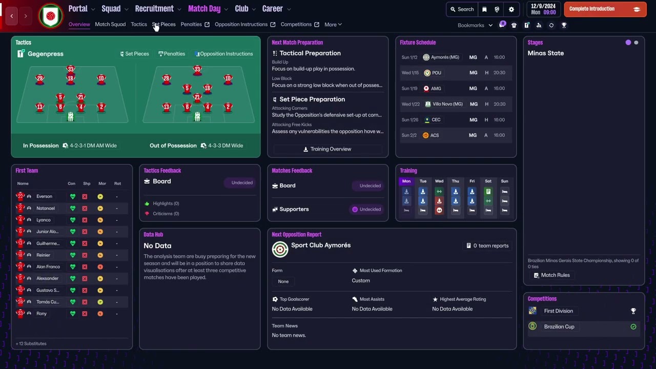 Football Manager 26: как очистить составы и замены