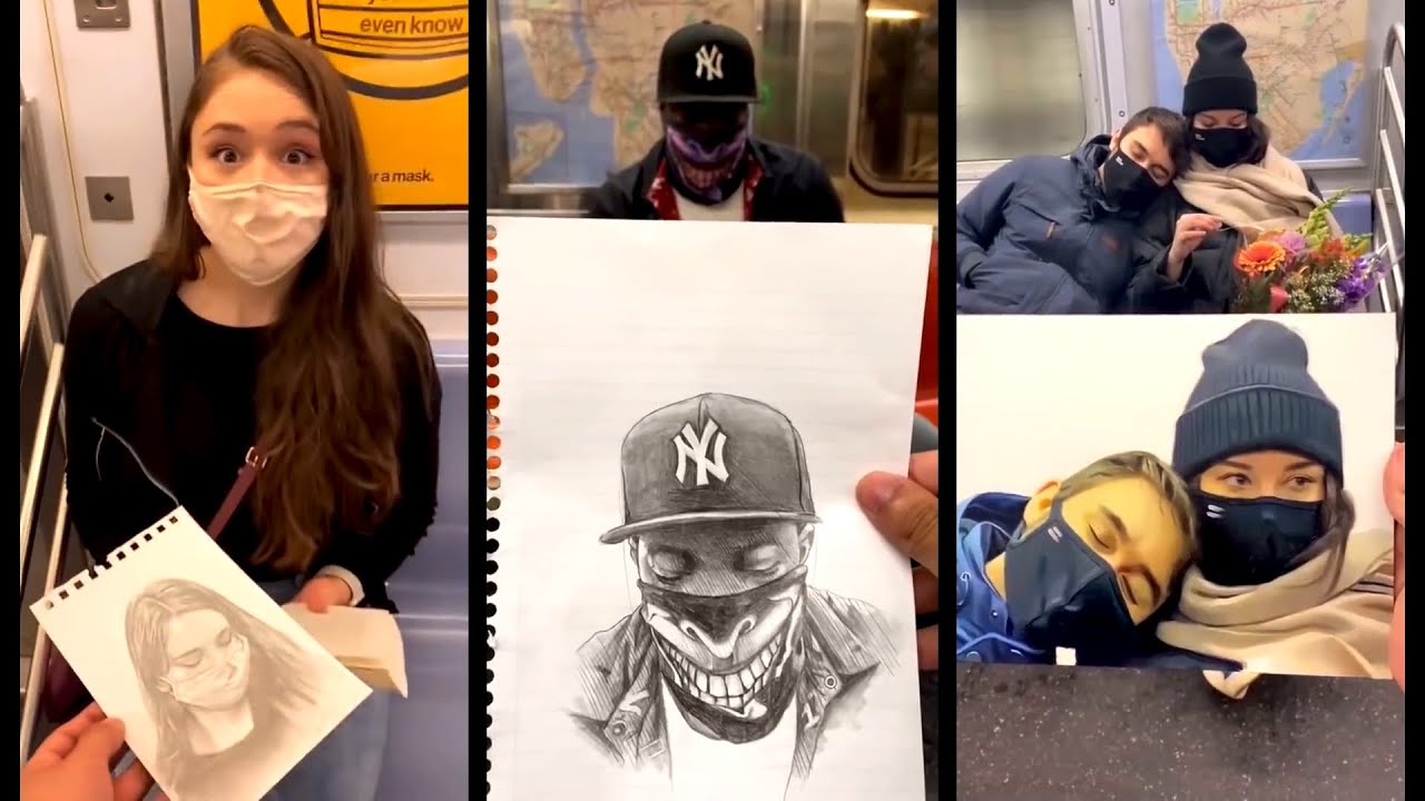 Devon Rodriguez Рисует Незнакомцев в Метро 💖