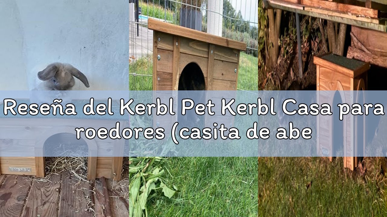 Reseña del Kerbl Pet Kerbl Casa para roedores (casita de abeto, con tejado de betún resistente a la