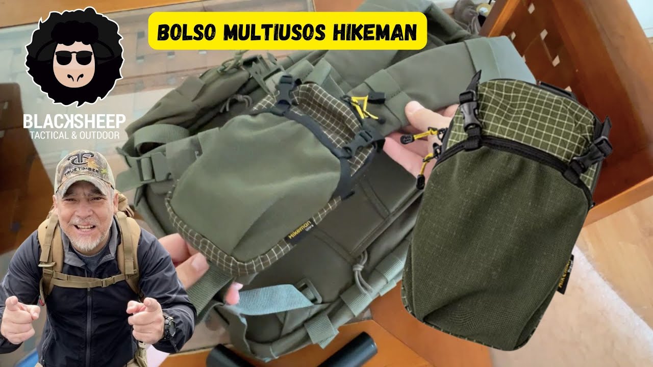 Probando bolso multituso Hikeman