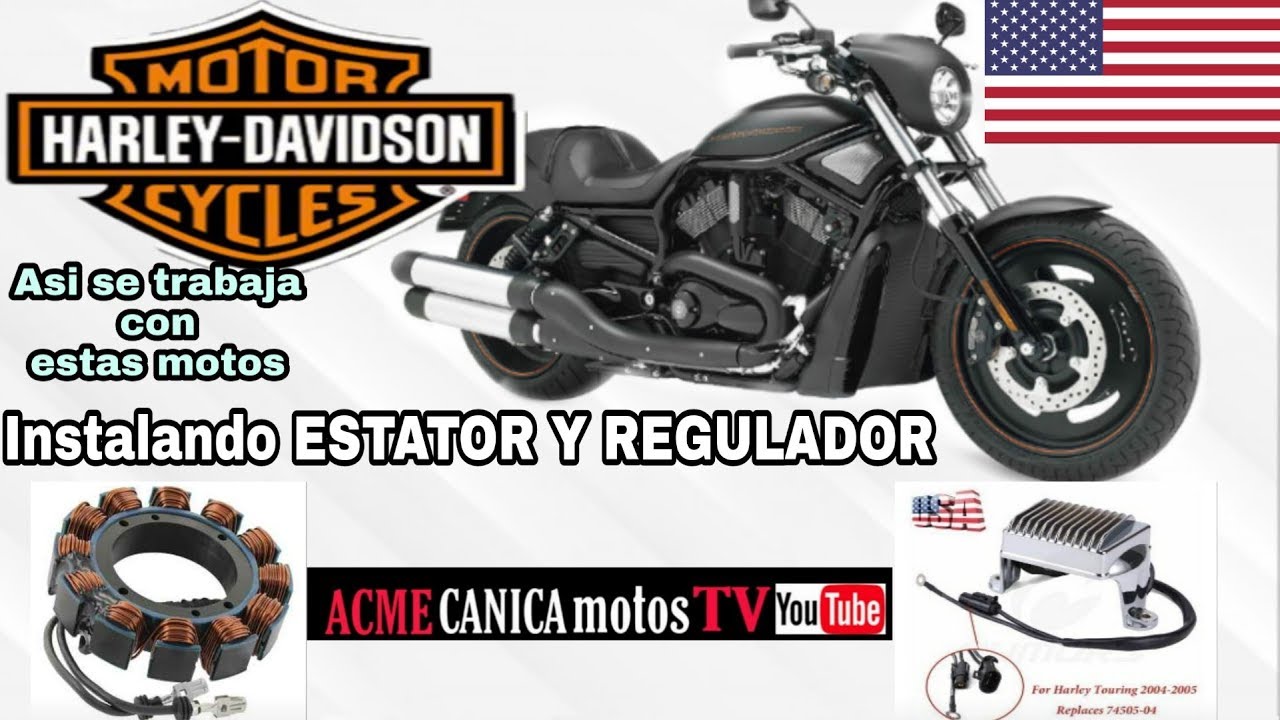 HARLEY DAVIDSON Cambiando ESTATOR Y REGULADOR. No carga la moto , paso a paso