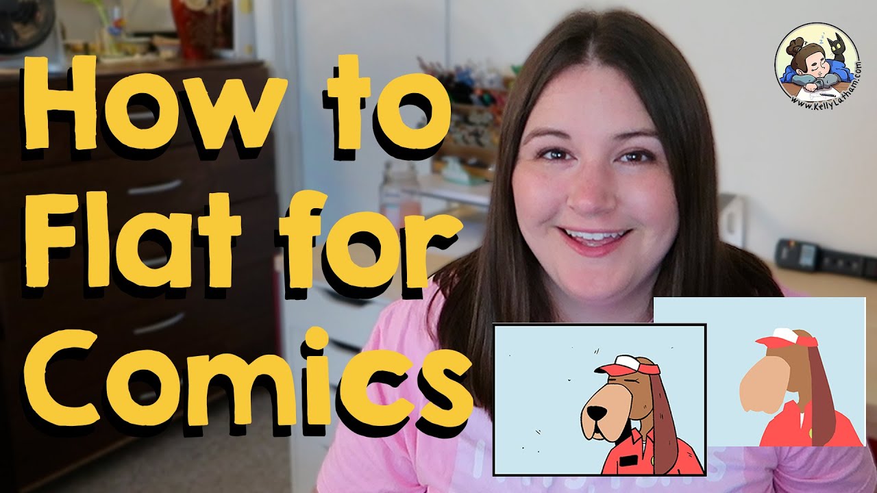 How to Flat for Comics - Flatting Your Comics Pages - Coloring Tutorial for Comic Art