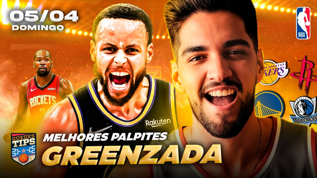 PALPITES DA NBA PARA HOJE 05 04 2026 (DOMINGO) + BILHETE PRONTO