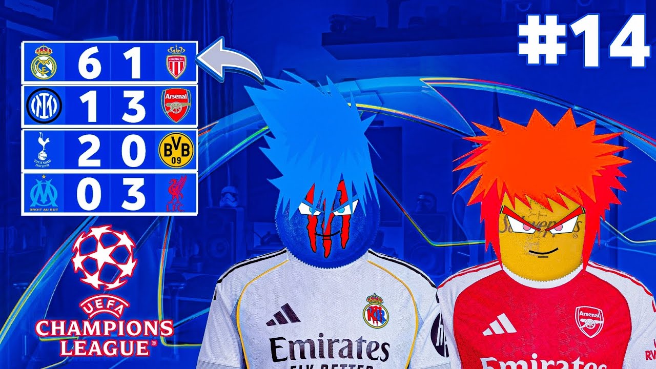 UEFA CHAMPIONS LEAGUE EPISODE 14 أرسنال هوا افضل فريق في البطول 
