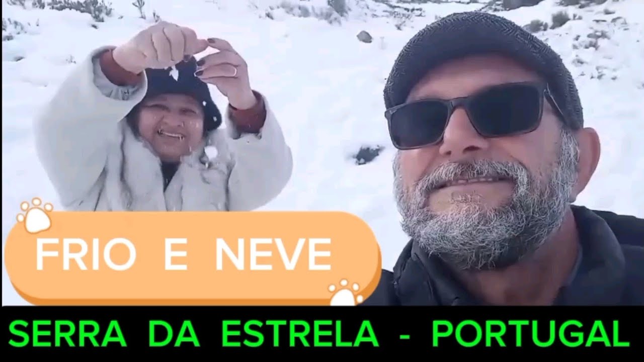 FRIO E MUITA NEVE NA SERRA DA ESTRELA - PORTUGAL 