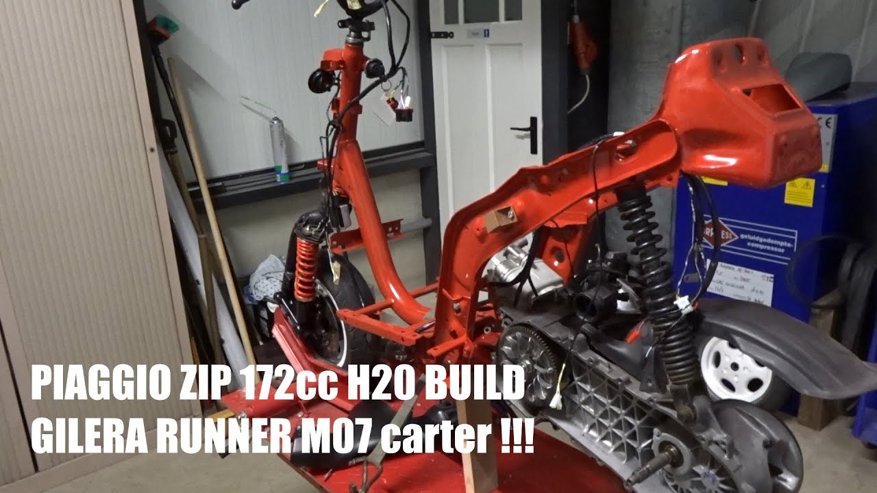 PIAGGIO ZIP 172cc H20 BUILD (GILERA RUNNER m07 CARTER)