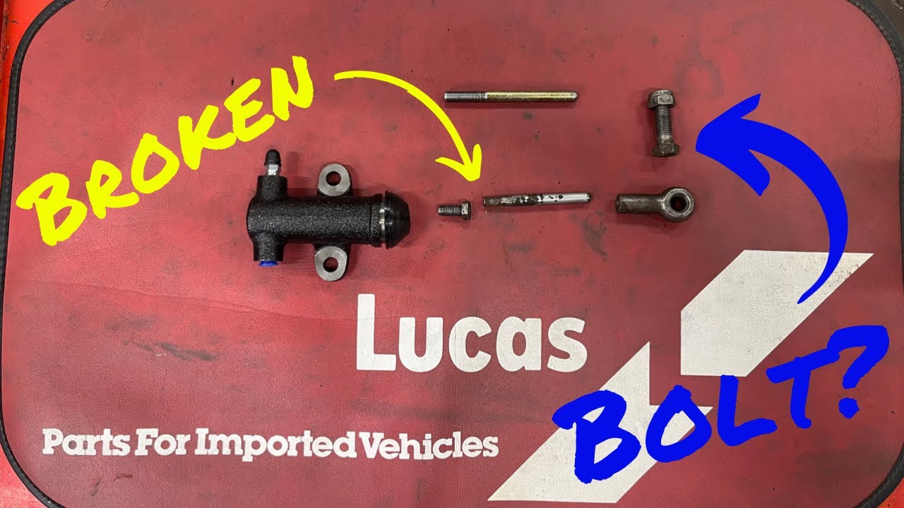 1970 Jaguar E Type buggered clutch slave adjustment rod