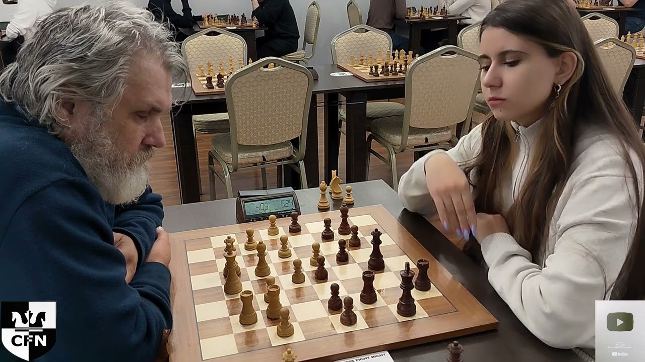 G. Alyokhin (1410) vs WFM V. Kirchei (1989). Chess Fight Night. CFN. Rapid