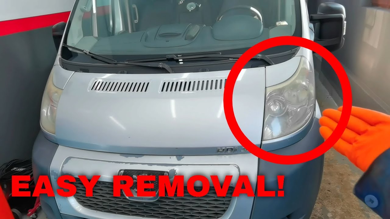 Как снять фары на Peugeot Boxer и Fiat Ducato