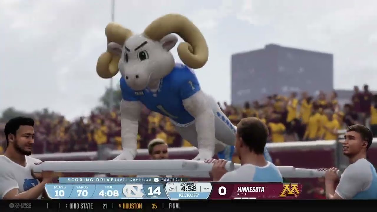 FML CFB26 S6W2 North Carolina Tar Heels @ Minnesota Golden Gophers
