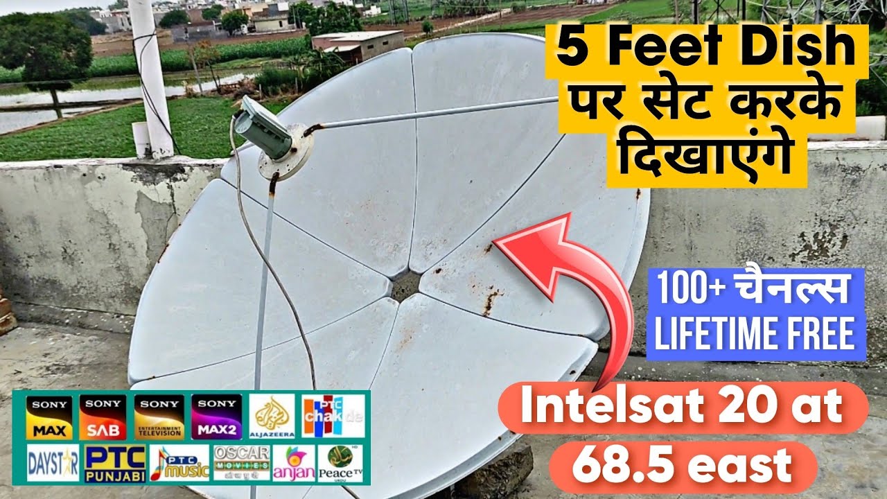 Intelsat 20 at 68.5 east C Band satellite setting in 5 Feet Dish ✅| Journalism Guide 2