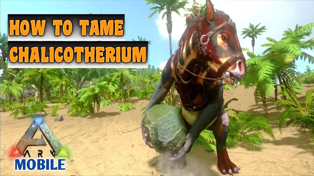 Ark Mobile How To Make Beer/Beer Jar | Ark Mobile How To Tame Chalicotherium |Chalicotherium Ability