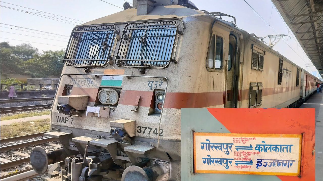 🚆🔥 FULL STORMY RUN | 15047 KOLKATA – GORAKHPUR PURVANCHAL EXPRESS 🔥🚆
