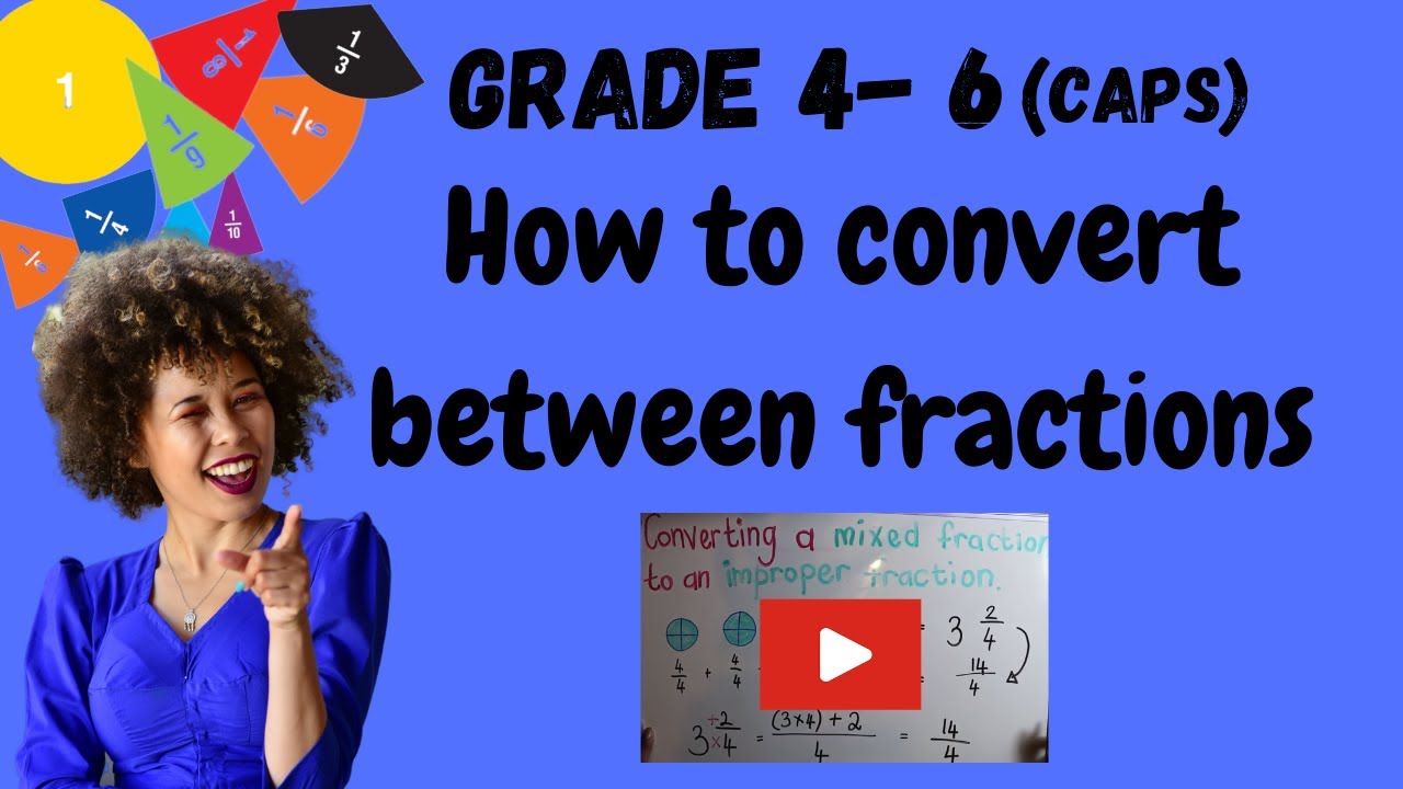 Types of Fractions and Conversion between Fractions (2020) | CAPS| Grade 4 5 6 Mathematics