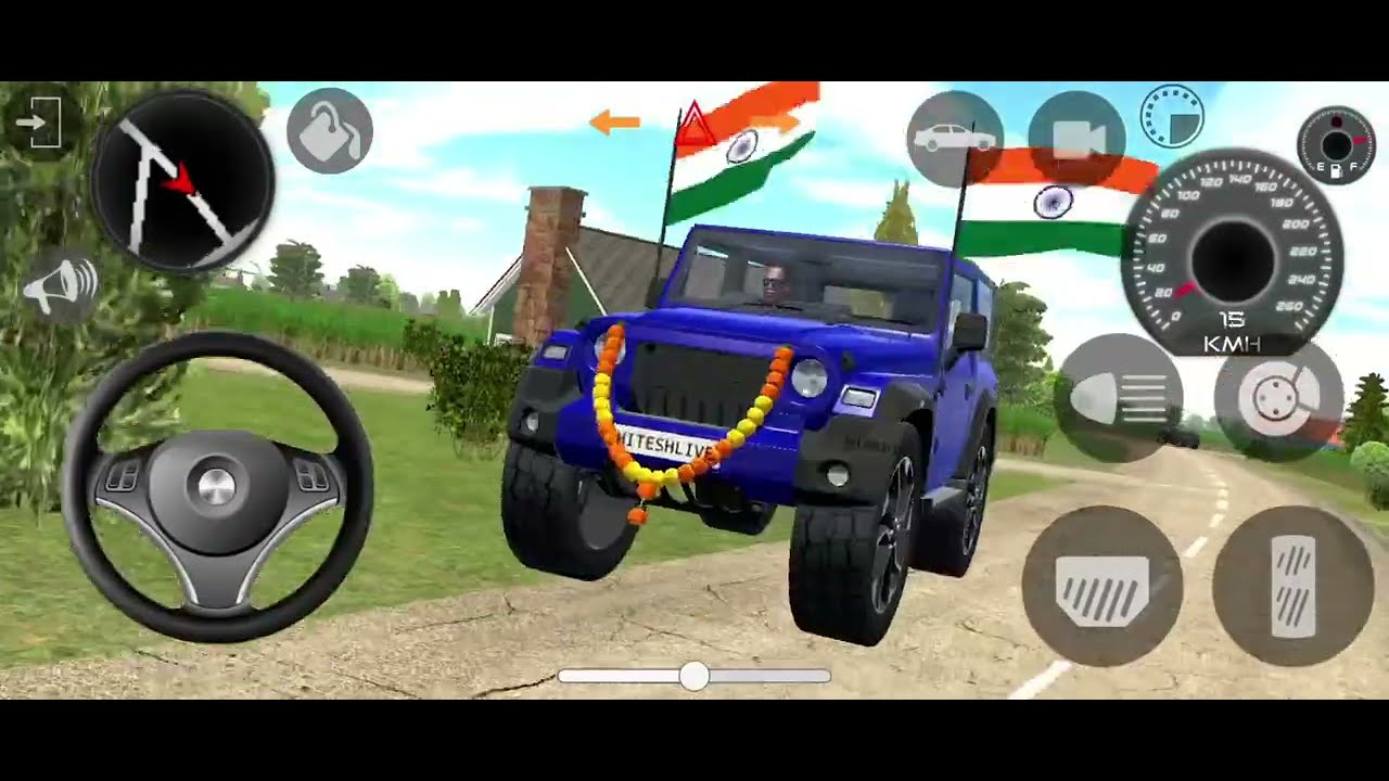 Modified Mahindra Thar😈Games:Indian blue Thar (Gadi Wala Games)Car Game Android Game -#2026