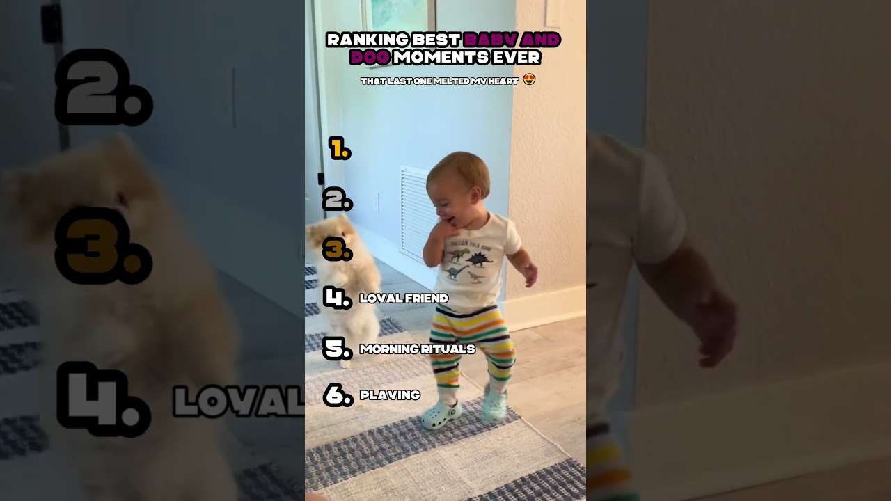 Ranking Best Baby and Dog Moments 🐶👶💖