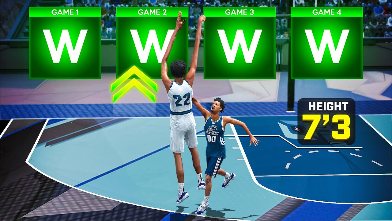 I Broke RUSH 1v1 w/ a 7'3 Stretch Big... (nba 2k25)