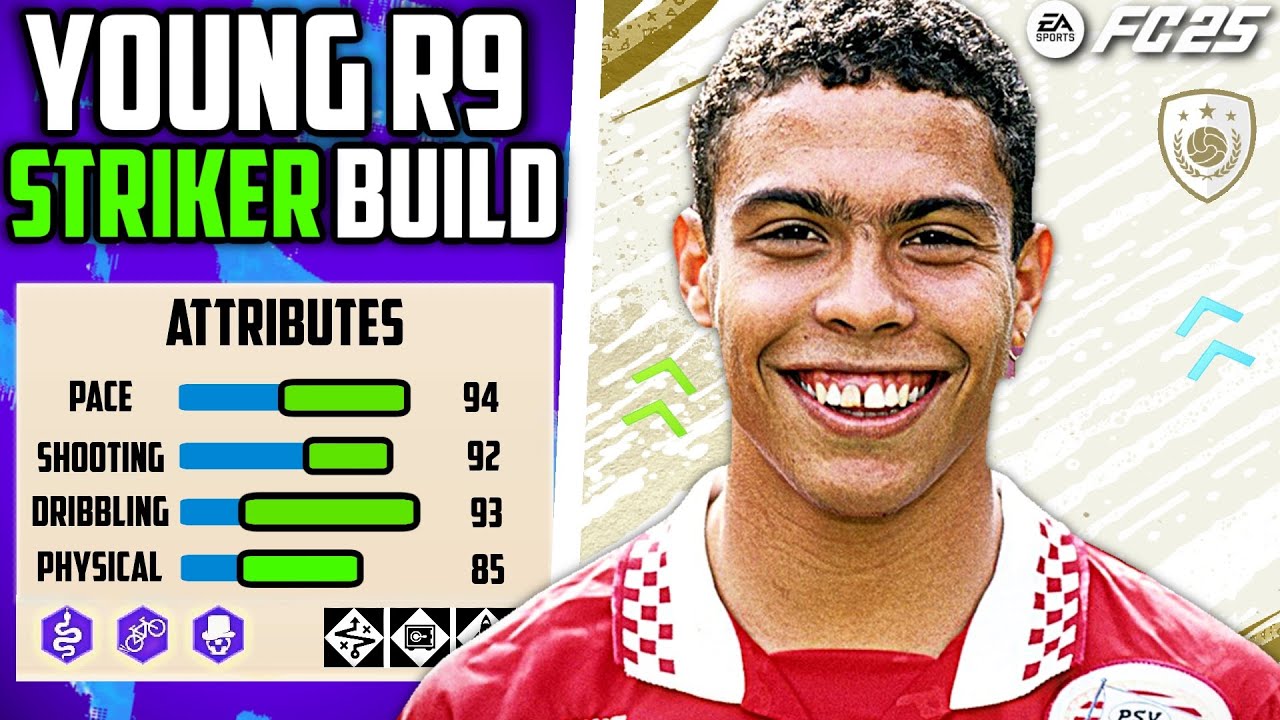 COMPLETE BEST YOUNG RONALDO NAZARIO STRIKER BUILD EA FC 25 Pro Clubs