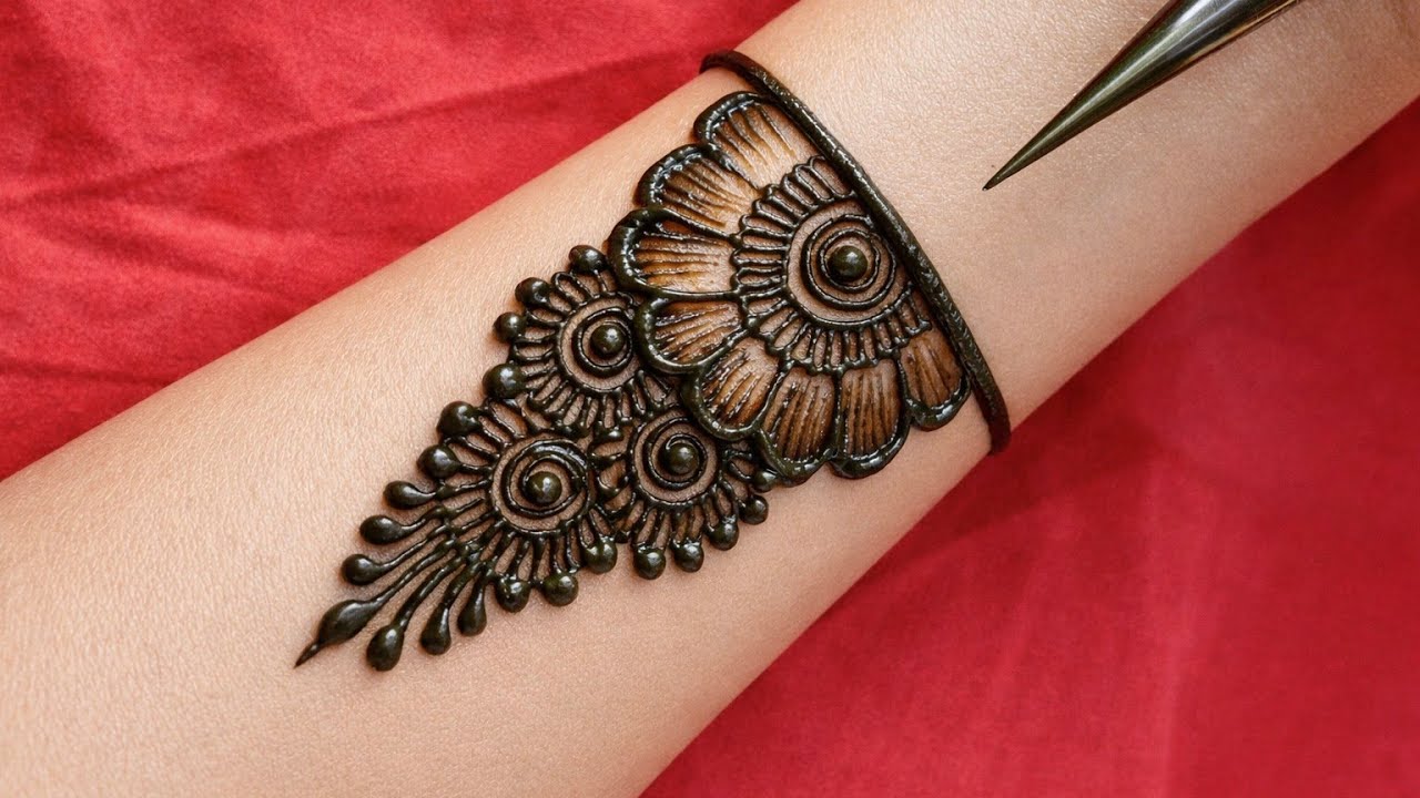 Very simple unique style mehndi design for front hand|new easy mehndi design 2026 | mehandi designs|