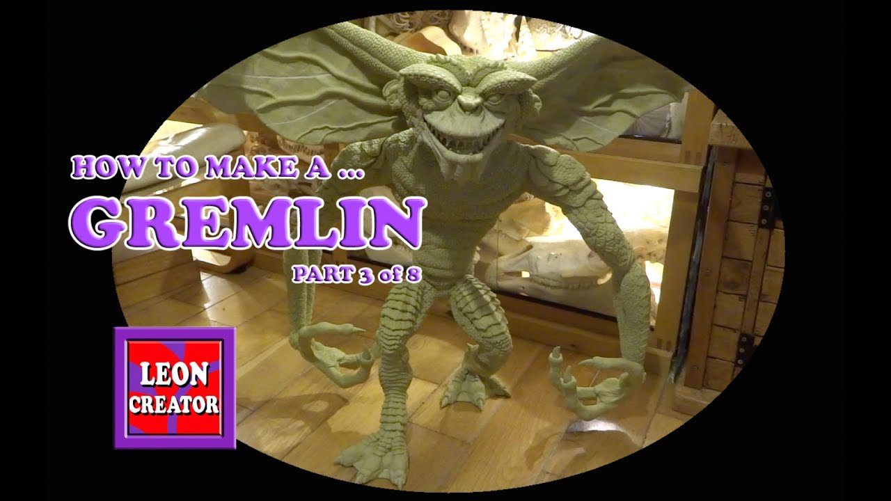 SCULPTING Life-Size GREMLIN Step-By-Step Milliput Tutorial - Part 3 - with Leon Hills - LEON CREATOR