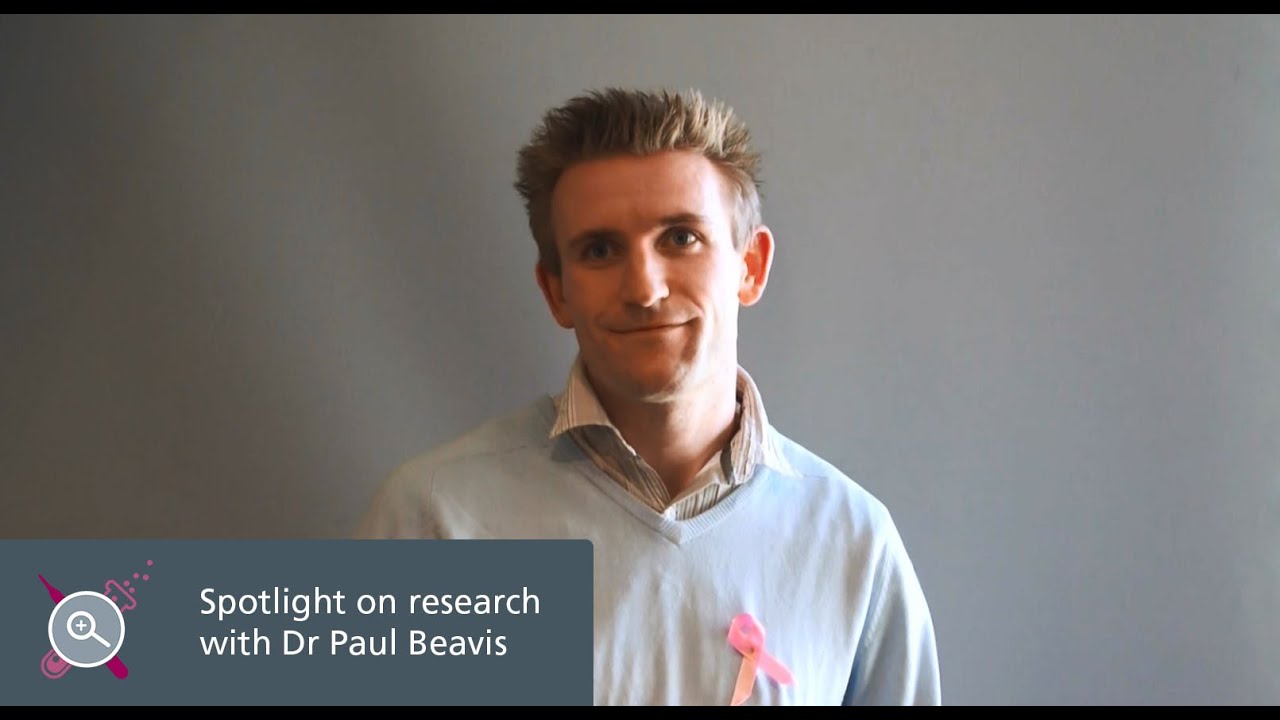 Dr Paul Beavis puts a spotlight on breast cancer research