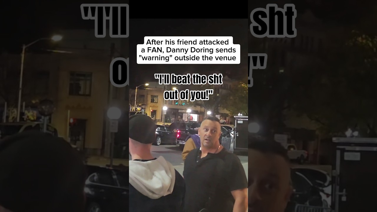 Ladies and gentlemen, Danny Doring 🤡 threatens fan outside of ACW, following the "Crowbar Incident."