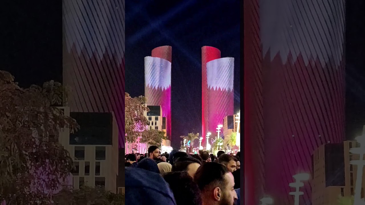 Lusail Towers Doha Qatar preparing for New Year 2026 