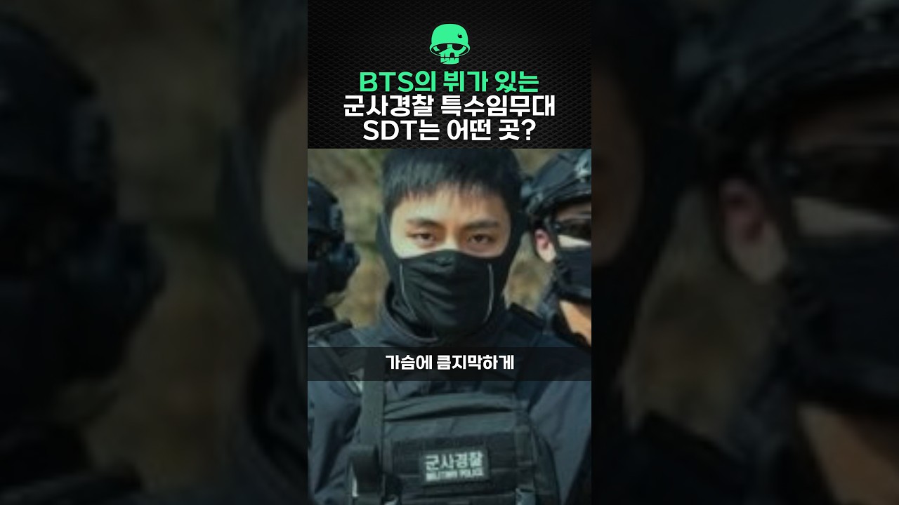 BTS의 뷔 근황포착! 군사경찰 특수임무대 SDT는 어떤 곳?!