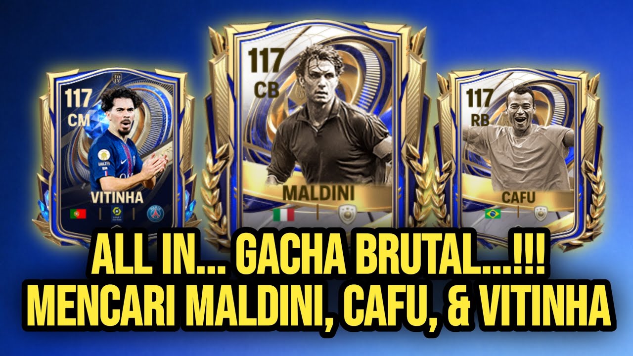 GACHA BRUTAL TOTY DRAFT!! GARANSI HABIS DEMI MALDINI & CAFU 😱🔥