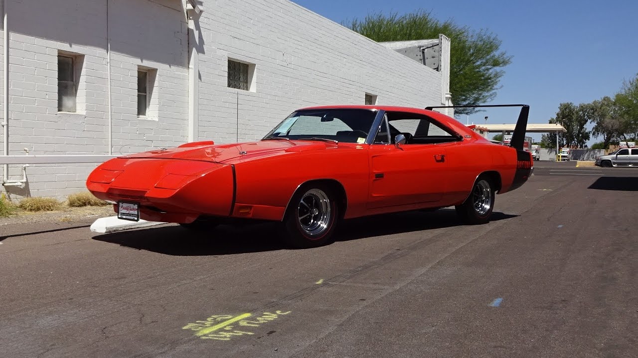 1969 Dodge Charger Daytona in Hemi Orange & 426 Engine Sound on My Car Story with Lou Costabile