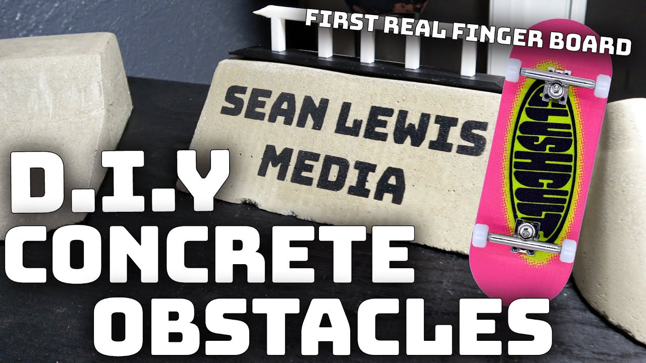 How I Make Concrete Fingerboard Obstacles🛹