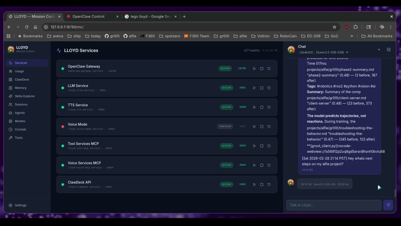 Lloyd Mission Control Chat
