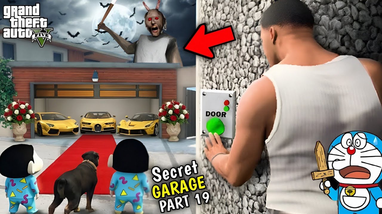 Franklin Finds a HIDDEN GARAGE DOOR With Granny || PART 19